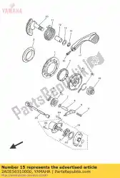 Ici, vous pouvez commander le engrenage, pignon de kick auprès de Yamaha , avec le numéro de pièce 2ADE56310000: