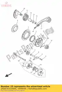 yamaha 2ADE56310000 engrenage, pignon de kick - La partie au fond