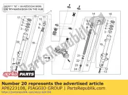 Aquí puede pedir manga derecha de Piaggio Group , con el número de pieza AP8223108: