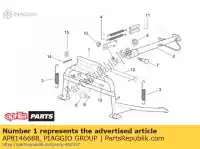 AP8146688, Piaggio Group, podstawka centralna aprilia  leonardo 250 1999 2000 2001 2002 2003 2004, Nowy