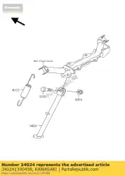 Qui puoi ordinare stand-side, p. Silver da Kawasaki , con numero parte 340241390458: