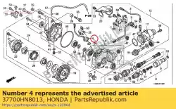 Aquí puede pedir conjunto sensor, velocidad de Honda , con el número de pieza 37700HN8013: