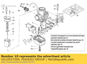 Piaggio Group GU12937200 parafuso tensor de fio - Lado inferior