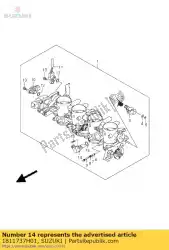 Here you can order the valve,isc from Suzuki, with part number 1811737H01: