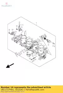 suzuki 1811737H01 valve, isc - La partie au fond