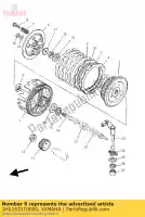 1HX163310000, Yamaha, placa, fricção 2 yamaha dt tdr tzr yfs 125 200 1988 1989 1990 1991 1992 1993 1994 1995 1996 1997 1998 1999 2000 2001 2002 2003 2004 2005 2006 2007, Novo