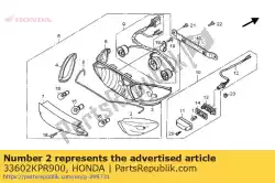 Ici, vous pouvez commander le lentille, r. Rr. Clignotant auprès de Honda , avec le numéro de pièce 33602KPR900:
