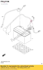 suzuki 3382013K10 fio, bateria mais chumbo - Lado inferior