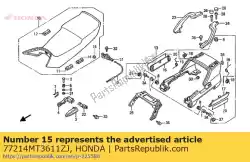 deksel, r. Rr. C * type7 * van Honda, met onderdeel nummer 77214MT3611ZJ, bestel je hier online: