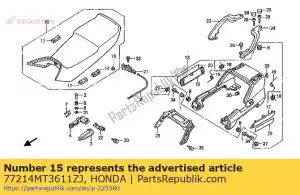 Honda 77214MT3611ZJ deksel, r.rr.c * type7 * - Onderkant