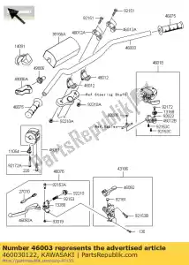 kawasaki 460030122 handle ksf450bbf - Bottom side