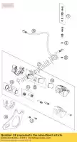 83013046200, KTM, piastra di supporto pinza freno ktm sx xc 450 505 525 2008 2009 2010 2011 2012, Nuovo