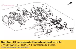 Honda 37400MW4612 conjunto do medidor de temperatura - Lado inferior