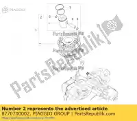 8770700002, Piaggio Group, pistão assy b-v / fe     , Novo