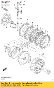 suzuki 2120048880 gear assy, ??prima - La partie au fond