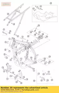 ktm 59403002344 subquadro cpl. exc + mxc 'm5 - Lado inferior