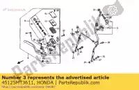 45125MT3611, Honda, Slangcomp., l. fr. rem honda st pan european  a st1100 1100 , Nieuw