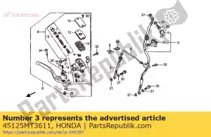 Honda 45125MT3611 comp. de tuyau, l. fr. frein - La partie au fond