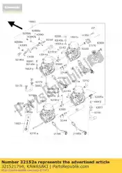 Qui puoi ordinare tubo zx600-g1 da Kawasaki , con numero parte 321521794: