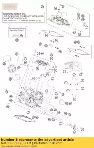 ktm 69130036000 junta da cabeça do cilindro mls - Lado inferior