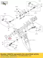 230370380, Kawasaki, lampe-assy-signal, rr, lh kawasaki klx 250, Nouveau