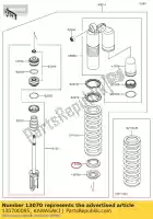 130700095, Kawasaki, guide, printemps kawasaki kx  f kx450f kx450 kx250 kx250x 450 250 , Nouveau