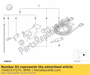 bmw 71602337274 peças de montagem - Lado inferior