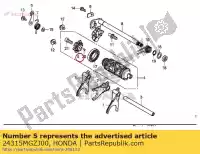 24315MGZJ00, Honda, comp. central, tambor de mudança honda  cb cbr 500 650 1000 1100 2013 2018 2019 2020, Novo