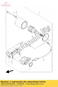 yamaha 5B6H18000200 démarreur - La partie au fond