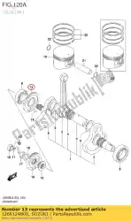 Here you can order the gear,crank bala from Suzuki, with part number 1266124B00: