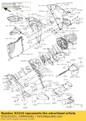 Qui puoi ordinare dado, 8mm zx1000nff da Kawasaki , con numero parte 922101421: