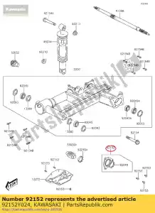 Kawasaki 92152Y024 colarinho - Lado inferior