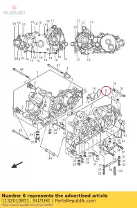 Suzuki 1132010831 conjunto de cárter, l - Lado inferior