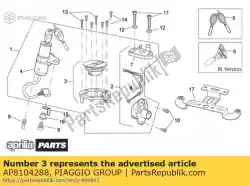 Qui puoi ordinare tappo del serbatoio da Piaggio Group , con numero parte AP8104288: