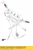 5HN263110000, Yamaha, kabel, gasklep 1 yamaha tt r 90 2000 2001 2002 2003 2004 2005 2006 2007, Nieuw