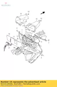 suzuki 9214110G00 caja, panel frontal - Lado inferior