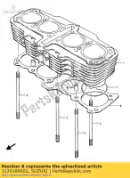 1124100A02, Suzuki, gasket,cylinder suzuki gsx 1100 1985 1986, New