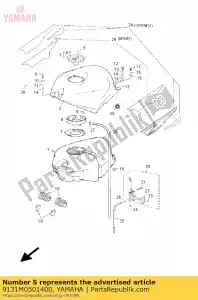 yamaha 9131M0501400 bolt - Bottom side