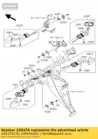 230370130, Kawasaki, lampe-assy-signal, rr, rh zr1000b kawasaki kle z 650 750 1000 2008 2009 2010 2011 2012, Nouveau