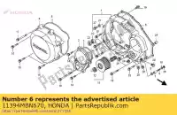 11394MBN670, Honda, junta, r. cubrir honda xr 650 2000 2001 2002 2003 2004 2005 2006 2007, Nuevo