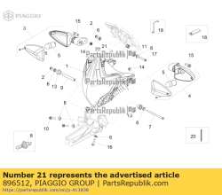 Aprilia 896512, Lamphouder, OEM: Aprilia 896512