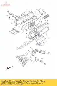 yamaha 1C0E44532000 z??cze, filtr powietrza 1 - Dół