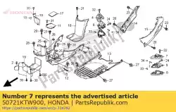 Ici, vous pouvez commander le caoutchouc, l. étape passager auprès de Honda , avec le numéro de pièce 50721KTW900: