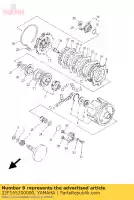 22F165200000, Yamaha, placa, peso de impulso yamaha yfm 50 2004 2005 2006 2007 2008 2009, Novo