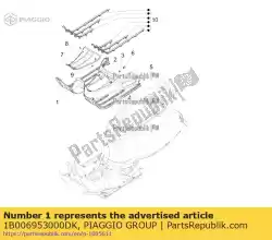 Qui puoi ordinare poggiapiedi verniciato da Piaggio Group , con numero parte 1B006953000DK: