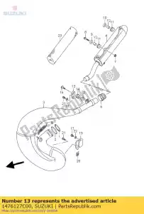 suzuki 1476127C00 soporte, mflr mt - Lado inferior