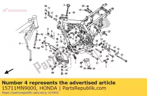 Honda 15711MN9000 clamper, oil pipe - Bottom side