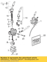 Aprilia AP8206922, Inactieve straal 30, OEM: Aprilia AP8206922