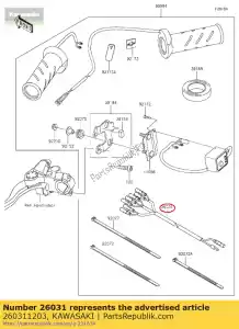 Kawasaki 260311203 uprz?? - Dół