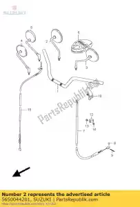 suzuki 5650044201 montagem do espelho, rh - Lado inferior